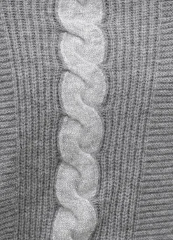 Discount BADER Pullover mit Glitzerakzenten GRAU MELIERT-HELLGRAU MELIERT