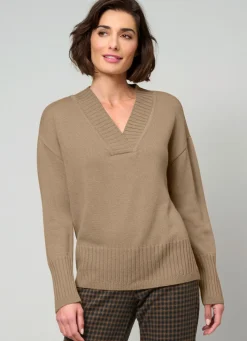 Clearance BADER Pullover mit Kaschmir CAMEL