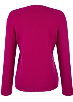 Discount BADER Pullover mit Kaschmir MAGENTA