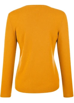 Best BADER Pullover mit Kaschmir SENF