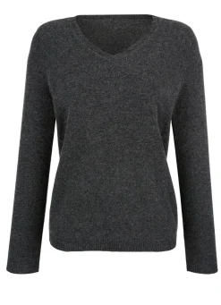 Clearance BADER Pullover mit Kaschmir ANTHRAZIT
