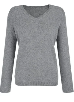 Online BADER Pullover mit Kaschmir HELLGRAU
