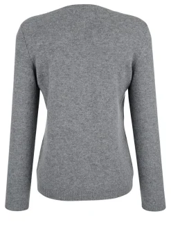 Online BADER Pullover mit Kaschmir HELLGRAU