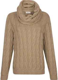 Sale BADER Pullover mit Loop und mit Kaschmir CAMEL