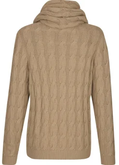 Sale BADER Pullover mit Loop und mit Kaschmir CAMEL