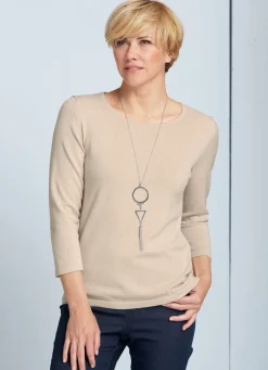 New BADER Pullover mit Modal SAND