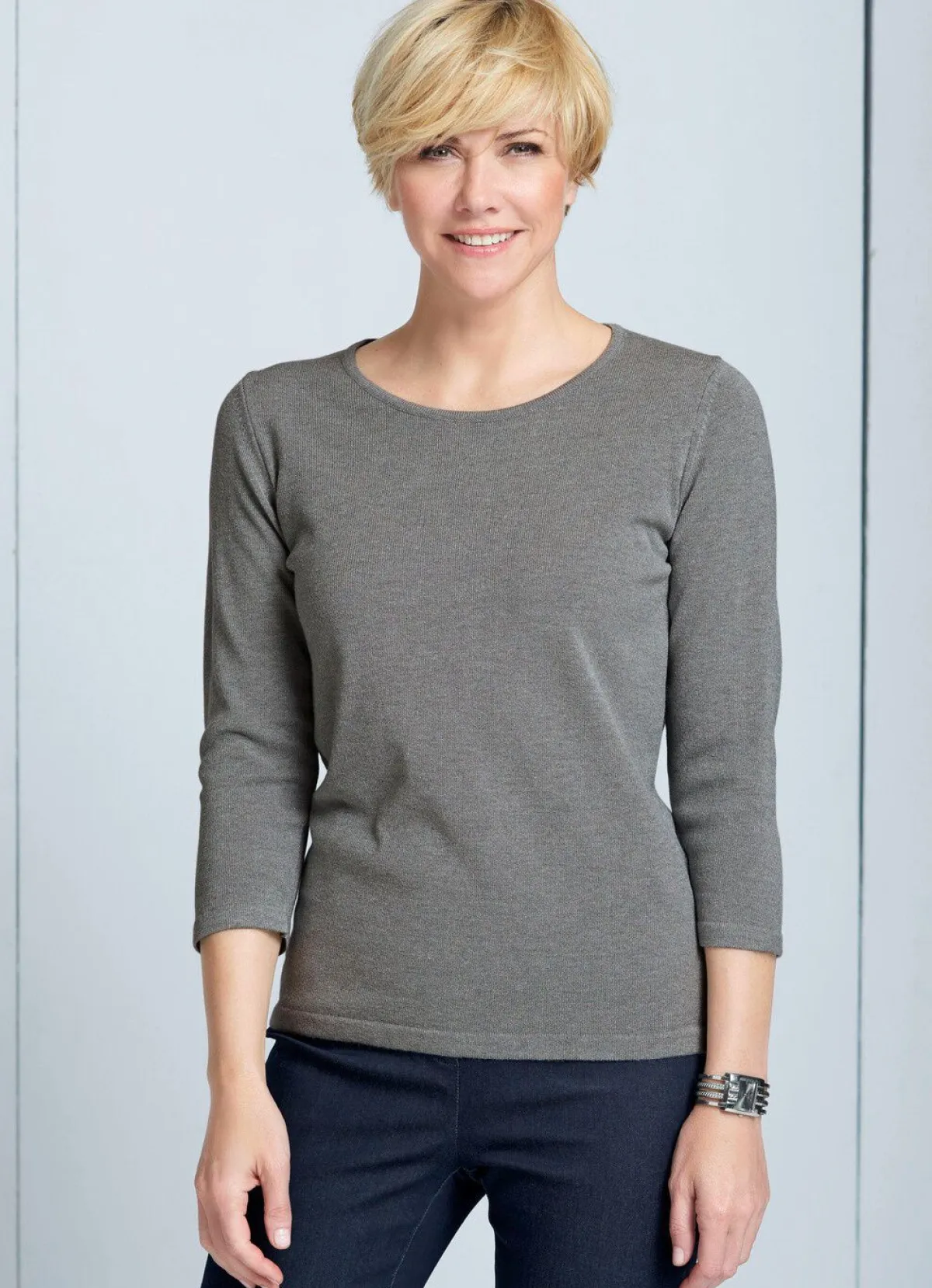 Discount BADER Pullover mit Modal GRAU
