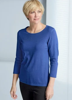 Online BADER Pullover mit Modal BLAU