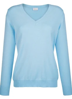 Clearance BADER Pullover mit Modal-Anteil HELLBLAU