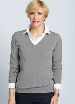 Hot BADER Pullover mit Modal-Anteil GRAU