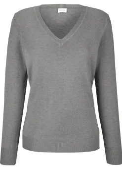 Hot BADER Pullover mit Modal-Anteil GRAU