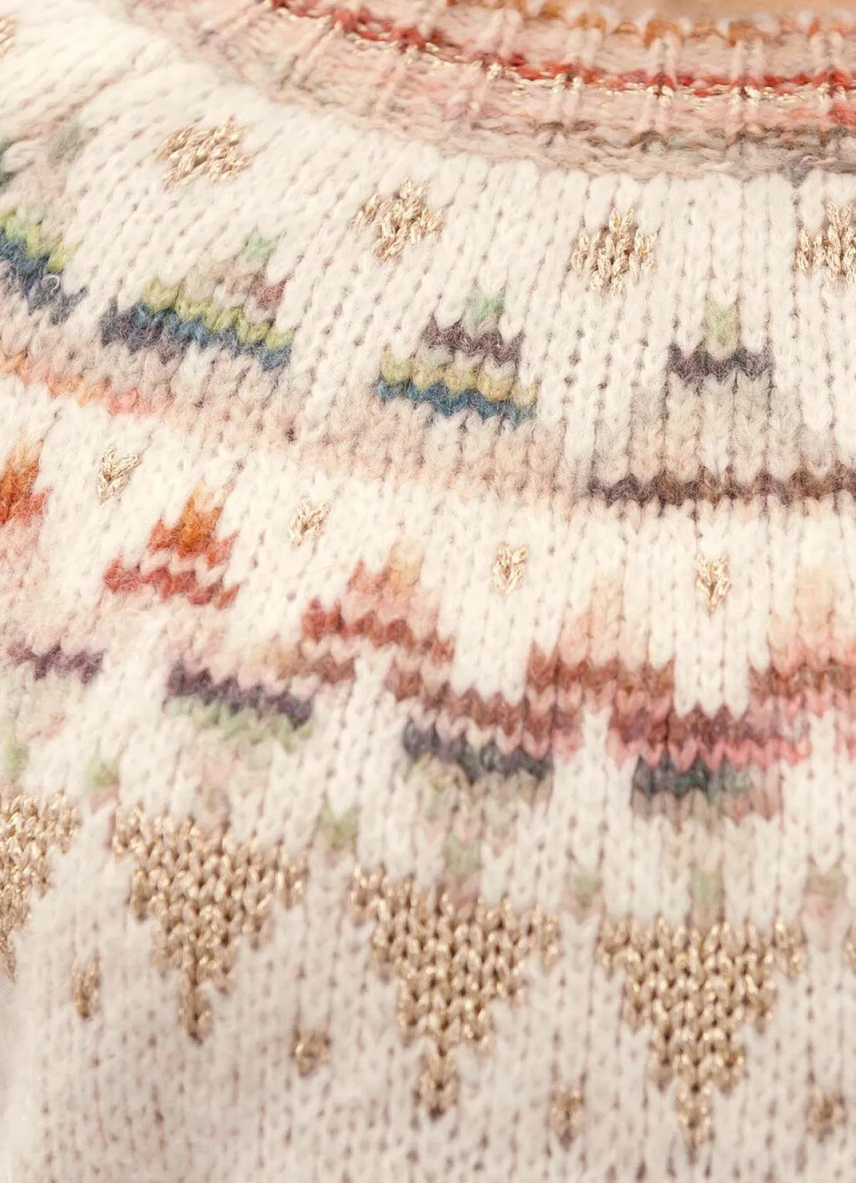 Online BADER Pullover mit Norwegermuster CREME-MULTICOLOR-GOLDFARBEN