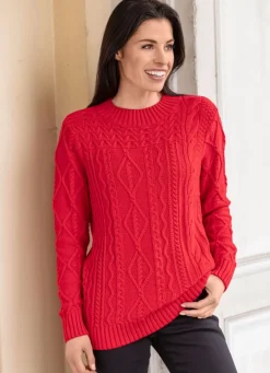 Online BADER Pullover mit recycelter Baumwolle ROT