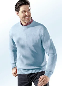 New BADER Pullover mit rundem Halsausschnitt in 5 Farben BLEU