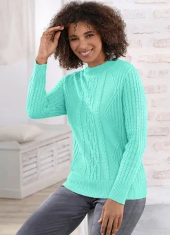 Discount BADER Pullover mit Schurwolle MINT