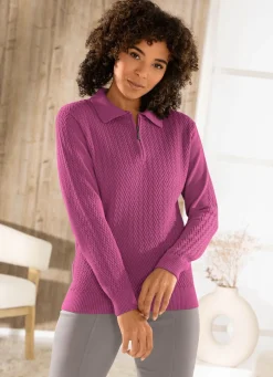 Sale BADER Pullover mit Schurwolle BEERE