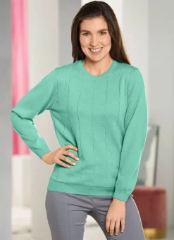 Sale BADER Pullover mit Schurwolle MINT