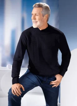 Best BADER Pullover mit Strukturdessin in 3 Farben MARINE