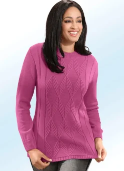 Sale BADER Pullover mit Strukturmix BEERE