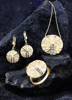 Online BADER Pure Eleganz:Damenring mit 4 Roh-Diamanten