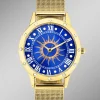 New BADER Quartz-Damenuhr Sonne mit weißen Kristallakzenten