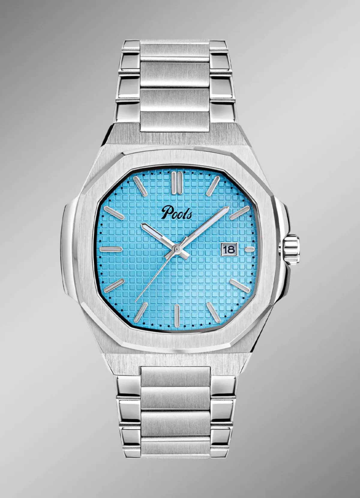 Sale POOLS Quartz-Herrenuhr aus Edelstahl