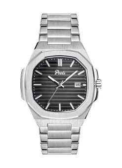 Best BADER Quartz-Herrenuhr aus Edelstahl