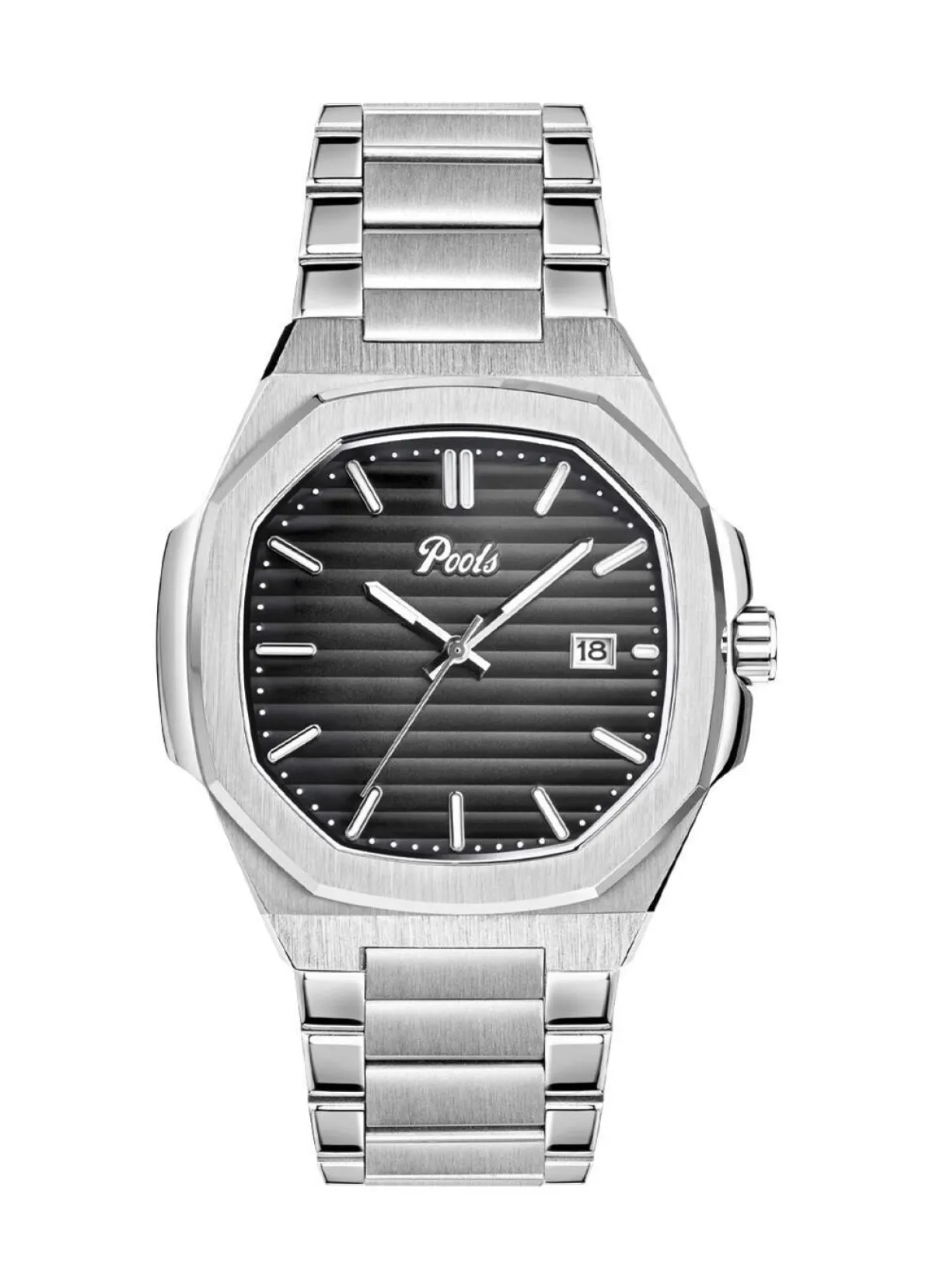 Best BADER Quartz-Herrenuhr aus Edelstahl