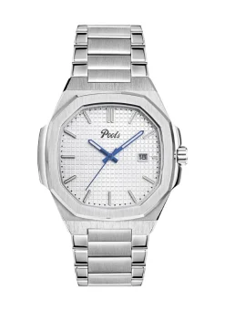 POOLS Quartz-Herrenuhr aus Edelstahl