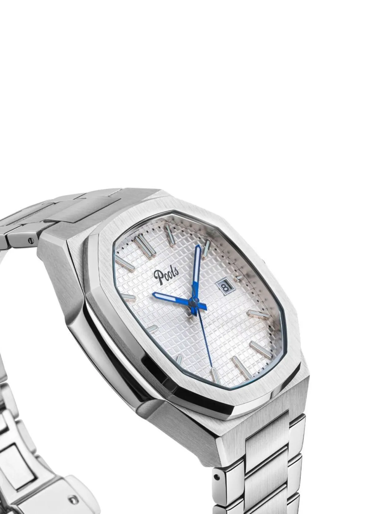 POOLS Quartz-Herrenuhr aus Edelstahl