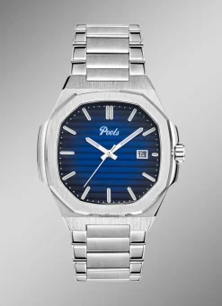 Clearance POOLS Quartz-Herrenuhr aus Edelstahl