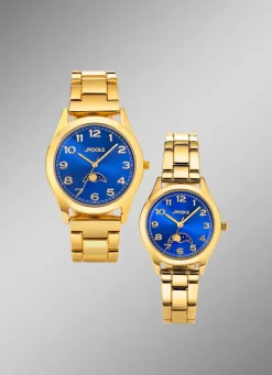 POOLS Quartz-Partneruhr von mit Mondphasen