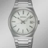 Best SEIKO Quarz-Herrenuhr mit Edelstahlbandgehäuse