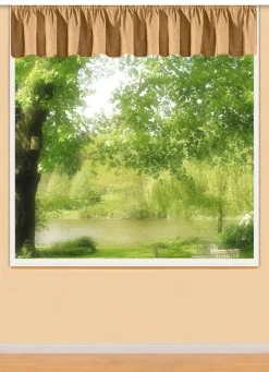 Sale BADER Querbehang mit Universalschienenband GOLD