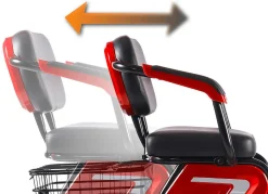 Discount BADER 3-Rad Elektromobil im Stil eines Kompaktrollers ROT