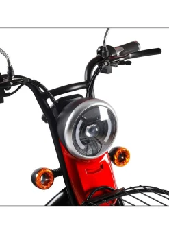 Discount BADER 3-Rad Elektromobil im Stil eines Kompaktrollers ROT
