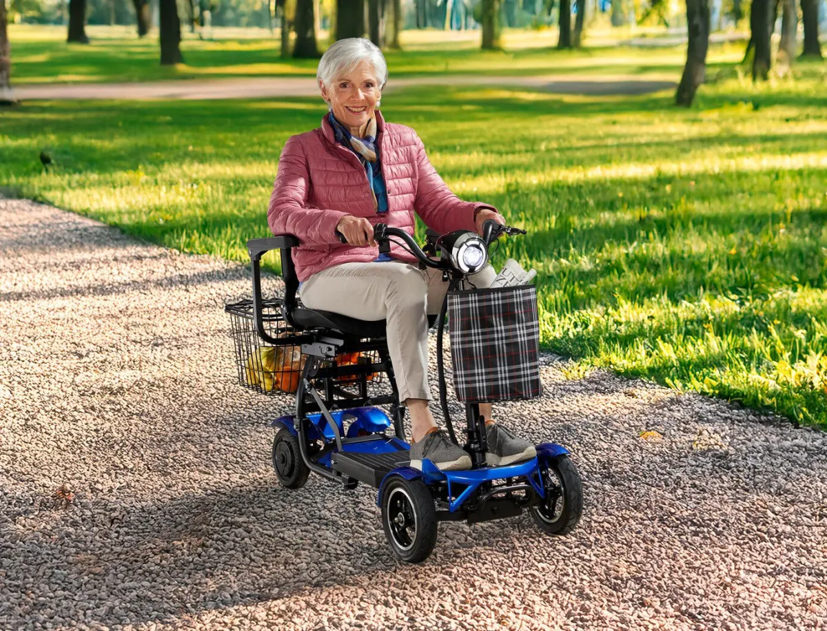 Best BADER 4-Rad-Roller von Antar BLAU