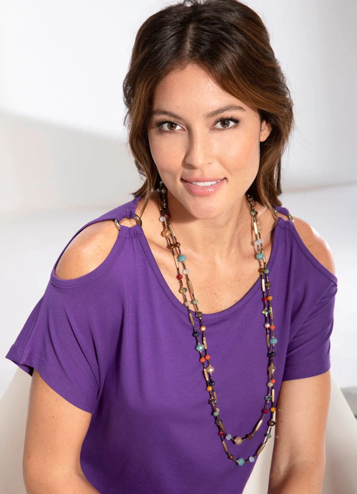 Online BADER Raffiniert gestyltes Shirt in 2 Farben LILA