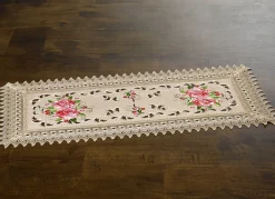 Best BADER Raumdekoration mit entzückendem floralem Motiv ECRU