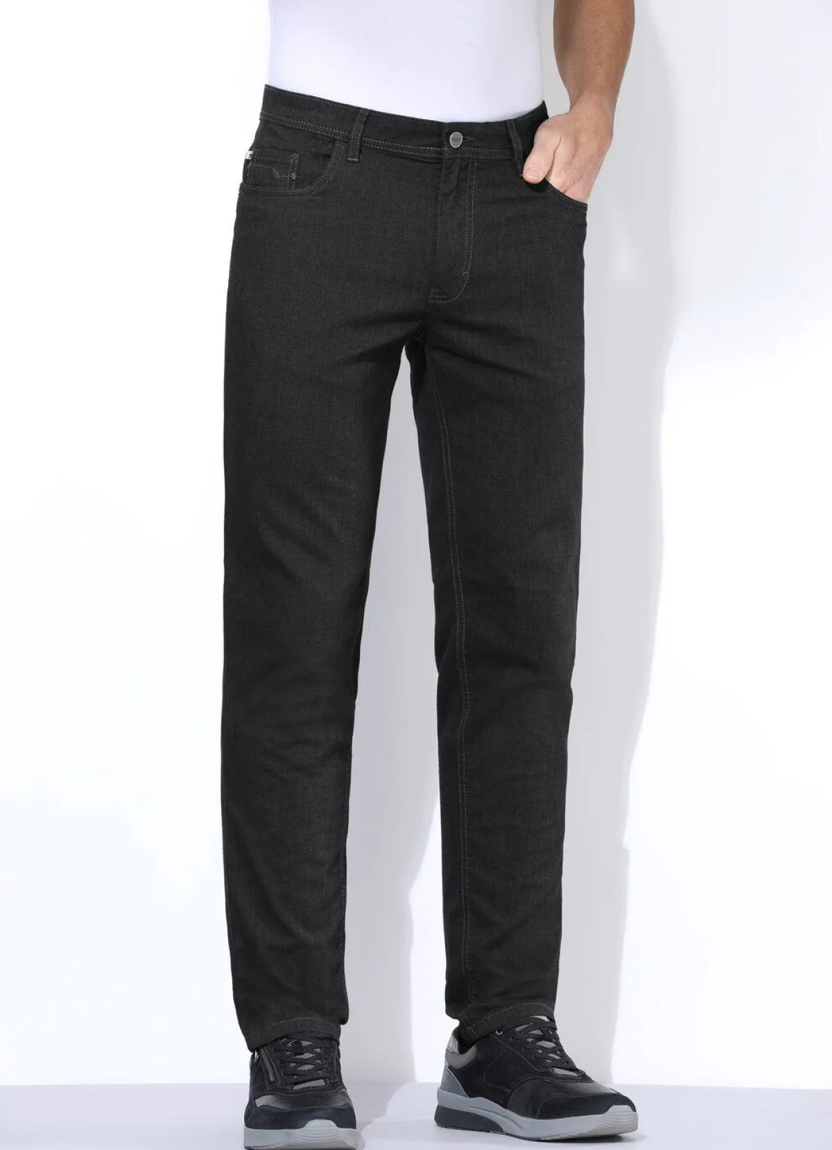 Discount REDPOINT ""-Hose in Wolloptik in 3 Farben ANTHRAZIT MELIERT
