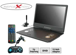 Outlet Reflexion DVD 1424 portabler DVD-Spieler mit TV und Spielen SCHWARZ