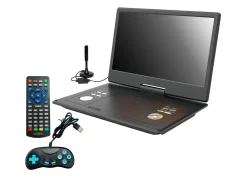 Outlet Reflexion DVD 1424 portabler DVD-Spieler mit TV und Spielen SCHWARZ
