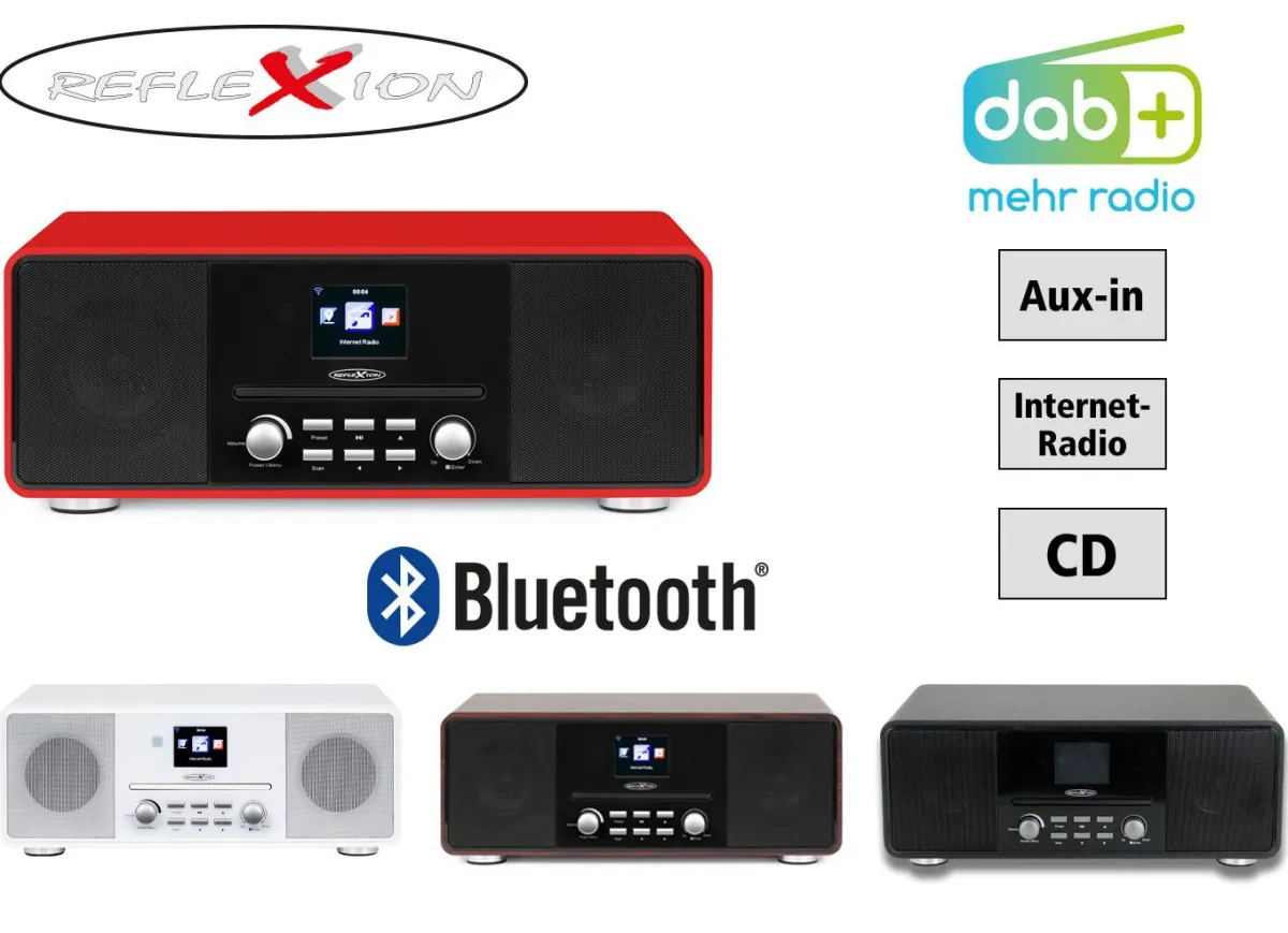 Hot Reflexion HRA19INT Stereoanlage mit Internet-Radio SCHWARZ