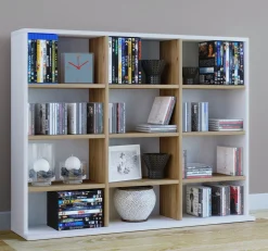 Online BADER Regal aus Holzstruktur-Nachbildung WEISS-HONIGEICHE