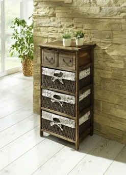 Outlet BADER Regal mit Vintage-Oberfläche BRAUN