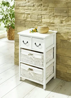 Outlet BADER Regal mit Vintage-Oberfläche WEISS