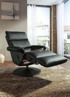 Clearance BADER Relax-Sessel in formschönen Design SCHWARZ