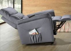BADER Relax-Sessel mit Aufstehhilfe ANTIKGRAU
