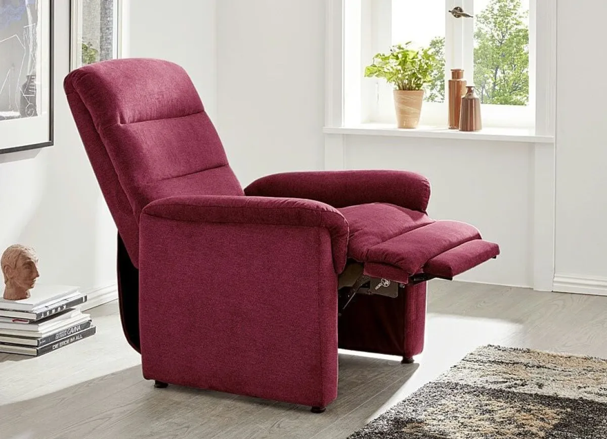 Sale BADER Relax-Sessel mit doppelter Federung ROT