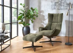Discount BADER Relaxsessel mit Hocker waldgrün